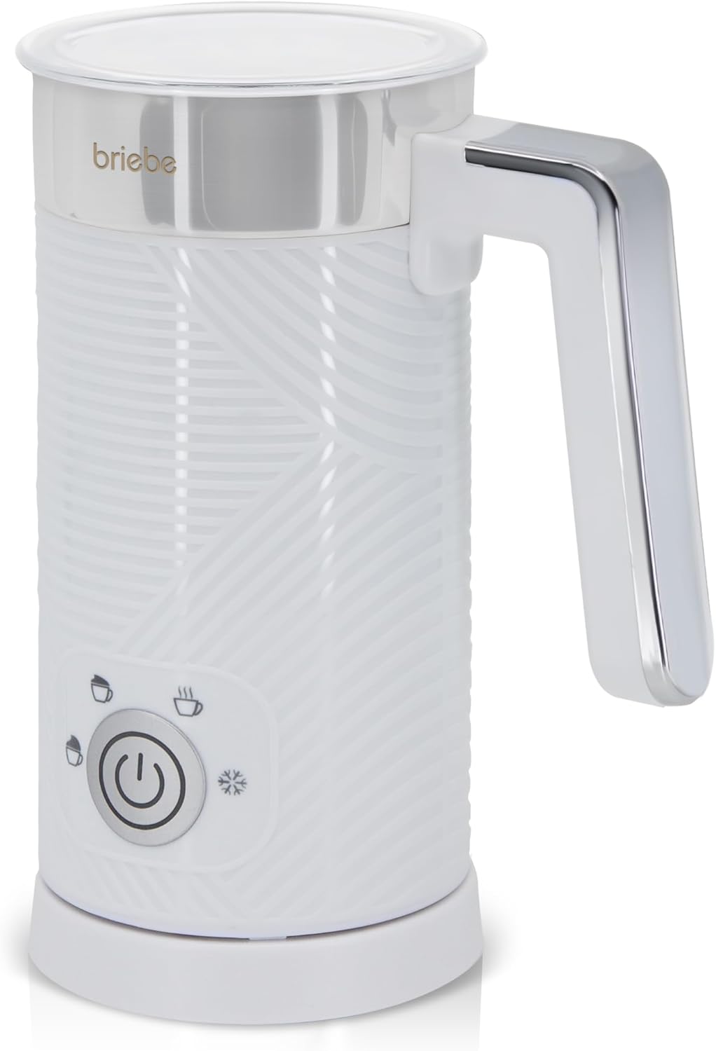 briebe Elegance Milchaufschäumer 4-in-1 Elektrische, Heiss/Kalt Aufschäumdüse 130ml für Kaffee Latte