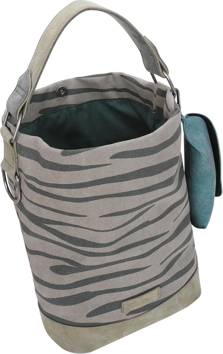 Fritzi aus Preussen Damen Izzy07 Canvas Hobo-Tasche Zebra Wild, Zebra Wild