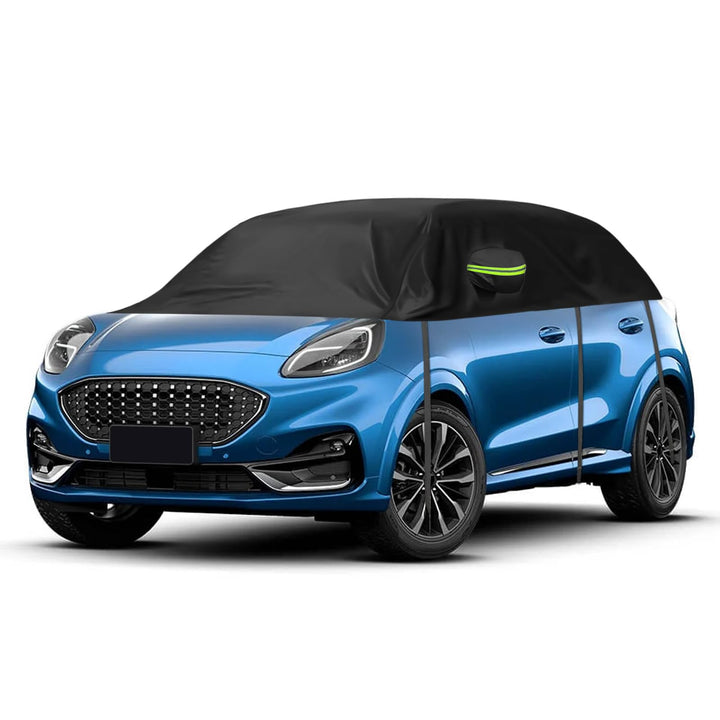 Halbe Autoabdeckung Ersatz für Ford Puma 2019-2024, Halbgarage Upgrade Verdickter Allwetter Halbabde