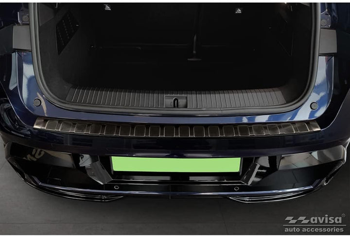 Avisa Schwarz Edelstahl Heckstossstangenschutz kompatibel mit Renault Megane E-Tech 2022- &