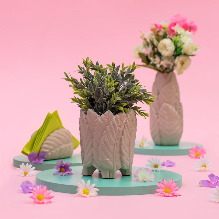 Youartme Deko Vase Kastanienbraun 110 x 110 x 230 mm - Modern Vasen Deko Hohe - Aesthetic Flower Vas