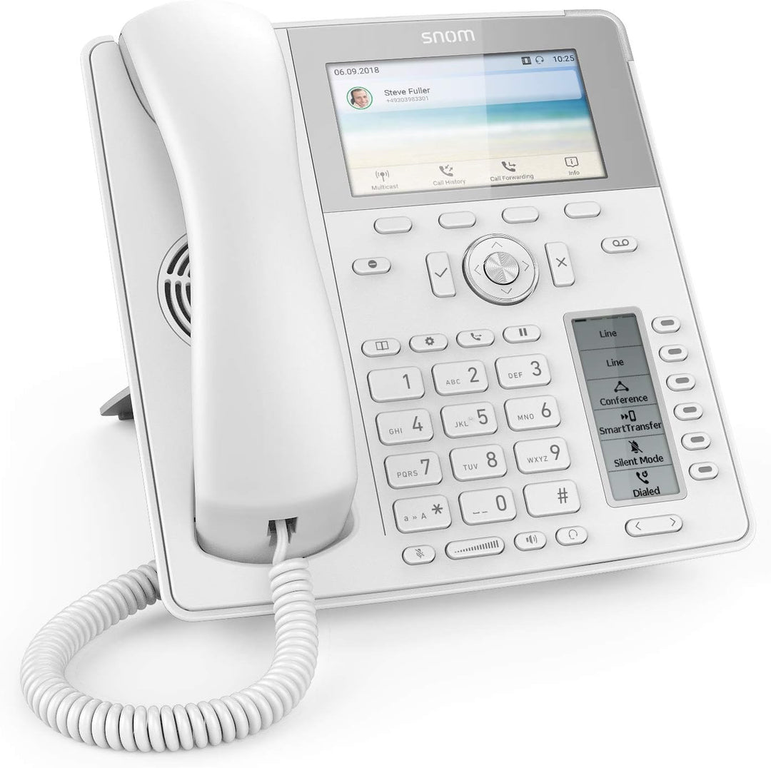 Snom D785 IP Telefon, SIP Tischtelefon Farbe + SmartScreen, 12 SIP-Identitäten, Sensorhakenschalter,