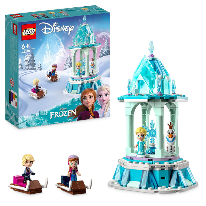 LEGO Disney Princess Annas und Elsas magisches Karussell, Die Eiskönigin Spielzeug, Inspiriert vom F