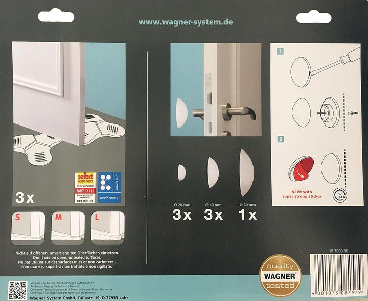 WAGNER, 10tlg Set black/white, (L) 35 x (B) 28 x (H) 2 cm 10tlg Set Black/White (L) 35 x (B) 28 x (H