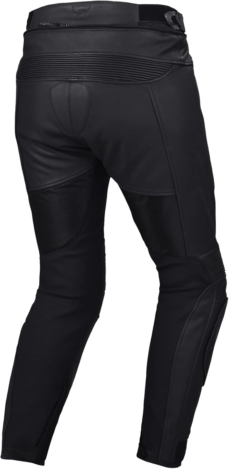 SHIMA PISTON Herren - Motorradkombi | Leder urbane Jacke und Hose mit Netzeinsätzen, CE-Protektoren