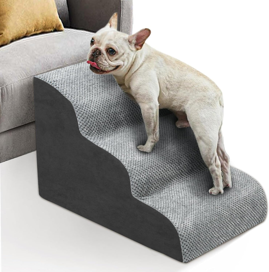 Hundetreppe 3 Stufen, Haustiertreppe für kleine Hunde, Bett, Sofa, wasserdichte Katzentreppe, rutsch