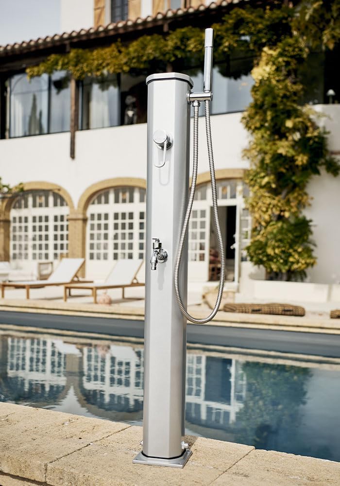 Formidra DS-JG141NX DS-JG141NX-Solardusche Jolly GO-15L-Edelstahl, Edelstahl, Einzigartig