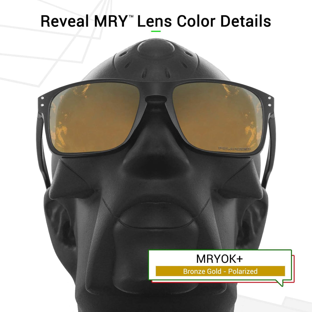Mryok Ersatzgläser für Oakley Turbine Rotor Korrosionsschutz Gegen Meerwasser - Bronze Gold Mryok+ (