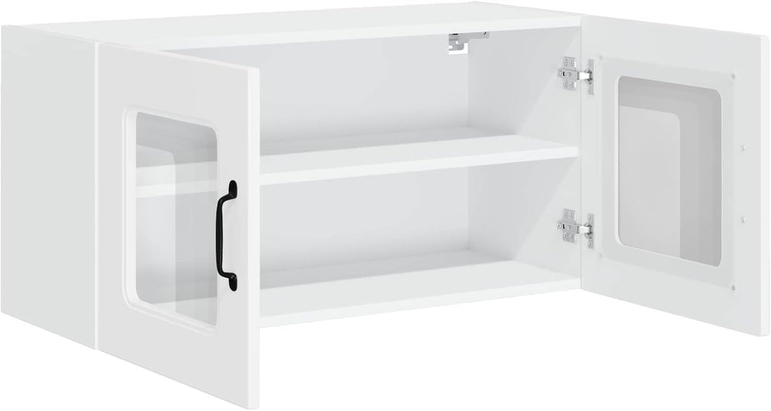 vidaXL Geschirrspülerfront Kalmar Hochglanz Weiss 80 x 31 x 40 cm, Eleganter moderner Küchenregal, g