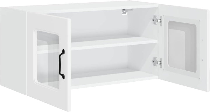 vidaXL Geschirrspülerfront Kalmar Hochglanz Weiss 80 x 31 x 40 cm, Eleganter moderner Küchenregal, g