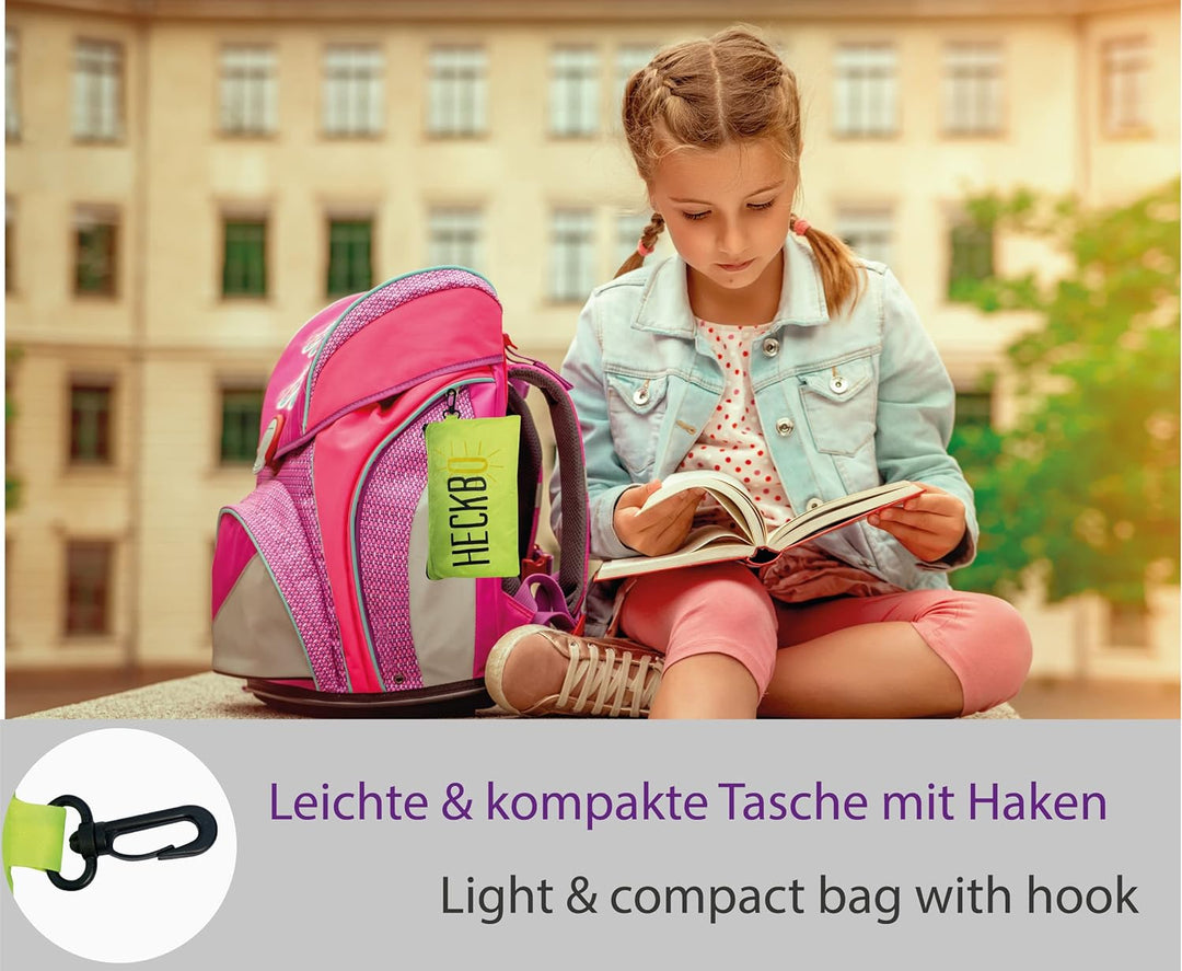 HECKBO Magic Ranzen Rucksack Regenschutz Hülle für Kinder - verschiede Motive - wechselt bei Regen d