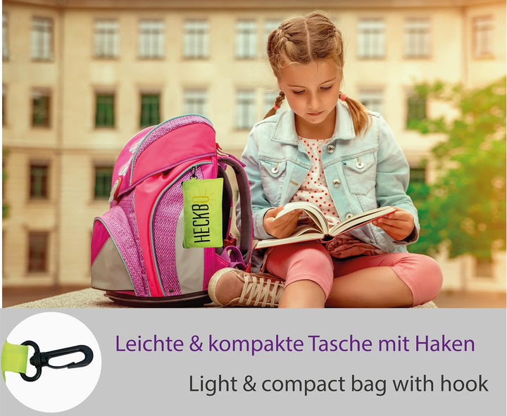 HECKBO Magic Ranzen Rucksack Regenschutz Hülle für Kinder - verschiede Motive - wechselt bei Regen d