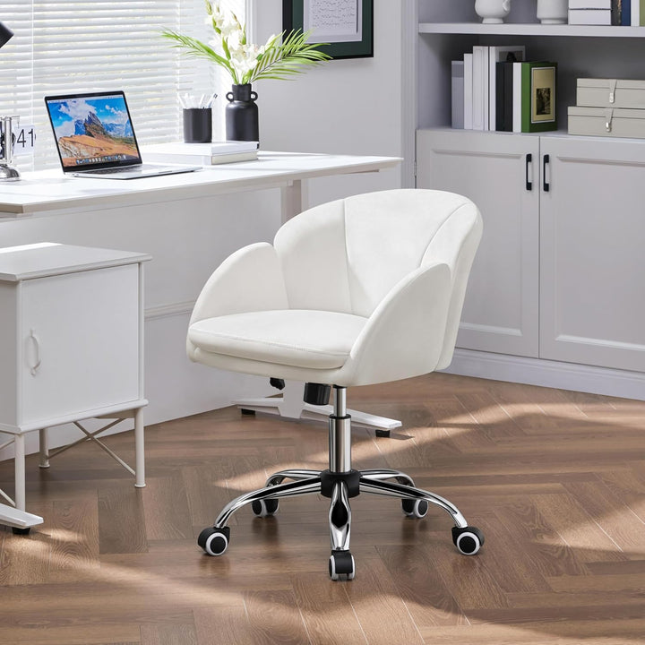 Yaheetech Schreibtischstuhl Ergonomisch Bürostuhl bis 136 kg Belastbar, Drehstuhl Höhenverstellbar C