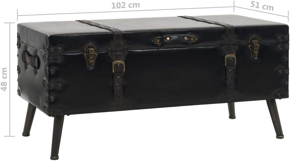 Festnight Industriell Couchtisch Vintage Beistelltisch Wohnzimmer Ablagetisch - MDF und Stahl, 102 x