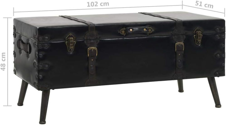 Festnight Industriell Couchtisch Vintage Beistelltisch Wohnzimmer Ablagetisch - MDF und Stahl, 102 x
