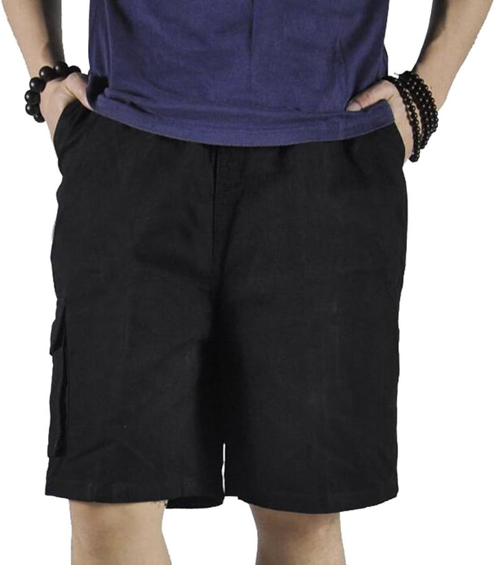 Putaowor Herren Sommer Cargo Shorts Kurze mit Elastischem Bund und Relaxed Fit volle elastische Tail