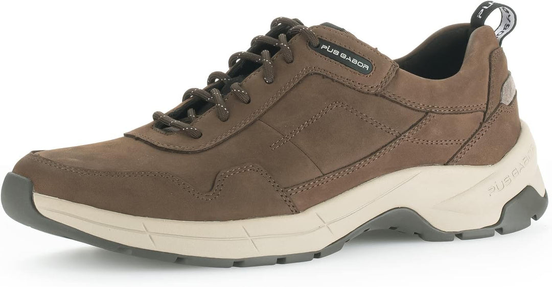 Pius Gabor Herren Sneaker Low,Halbschuhe,zertifiziertes Leder,Wechselfussbett 41 EU Braun Espresso 2