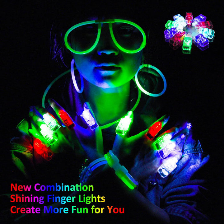 Segotendy 246PCS Knicklichter Party Set, Leuchtstäbe mit 10 Fingerlicht, Knicklichter 100 Stück Kind