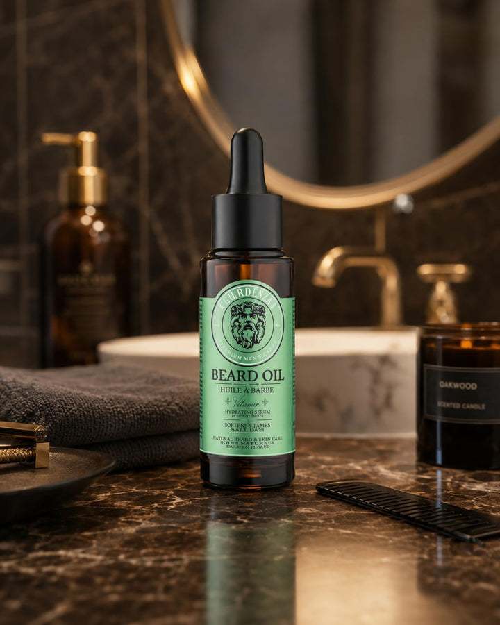 Guardenza Bart Öl – Valdivian – alle Natural 30 ml spendet Feuchtigkeit Skin &amp; erweicht Bart &amp; reduz