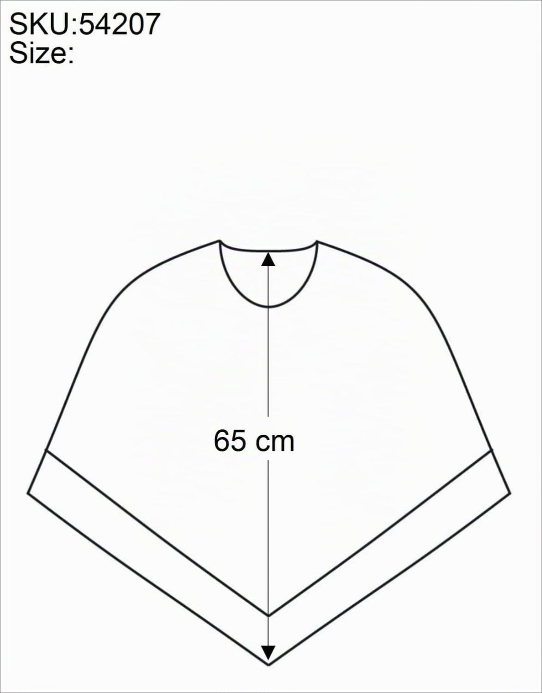 GURU SHOP Cape, Ethno Poncho, Andenponcho, Herren/Damen, Schwarz, Baumwolle, Size:One Size Einheitsg