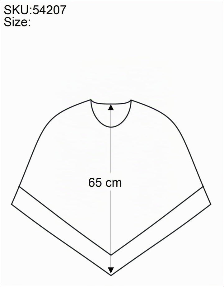 GURU SHOP Cape, Ethno Poncho, Andenponcho, Herren/Damen, Schwarz, Baumwolle, Size:One Size Einheitsg