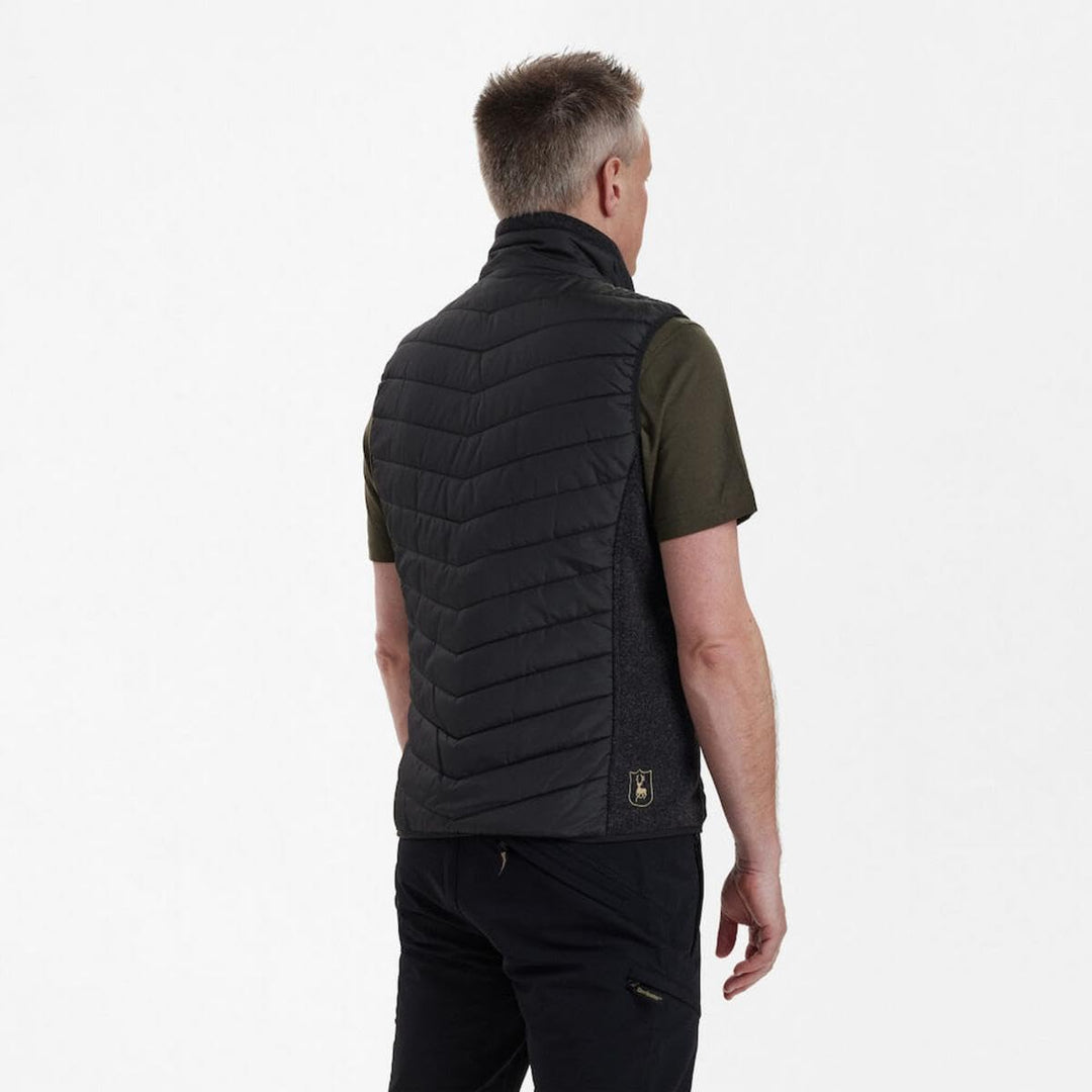 Deerhunter Moor Padded Waistcoat with Knit Black 3XL, 3XL