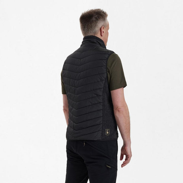 Deerhunter Moor Padded Waistcoat with Knit Black 3XL, 3XL