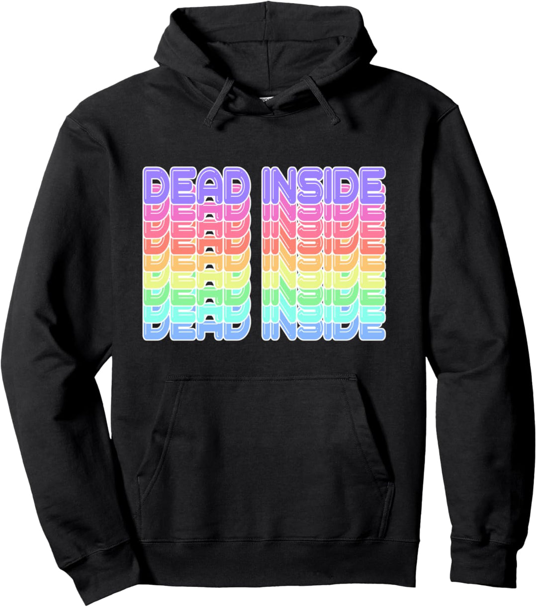 Dead Inside Aesthetic Style Goth Vaporwave Pullover Hoodie