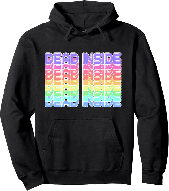 Dead Inside Aesthetic Style Goth Vaporwave Pullover Hoodie