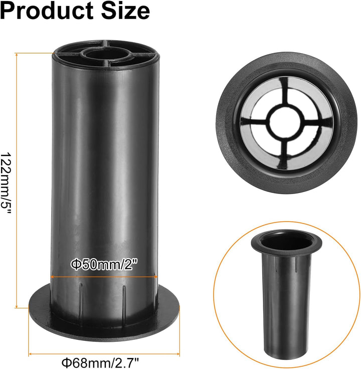 QUARKZMAN 6 Stück Lautsprechergehäuse Bassreflexrohr 50 x 68 mm Lautsprecher Portrohr für Bassreflex