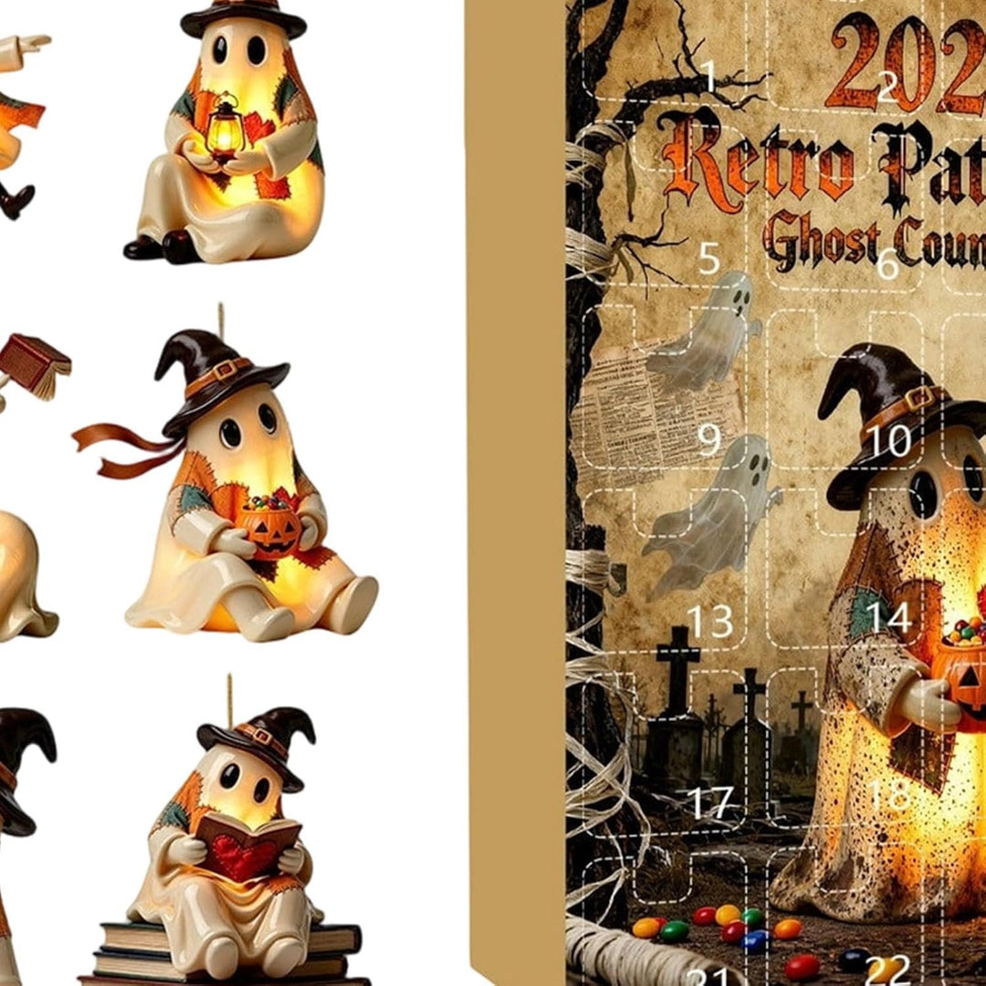 Halloween Countdown Kalender Set Wiederverwendbares | Countdown bis Halloween -Ornamente für Hausbes