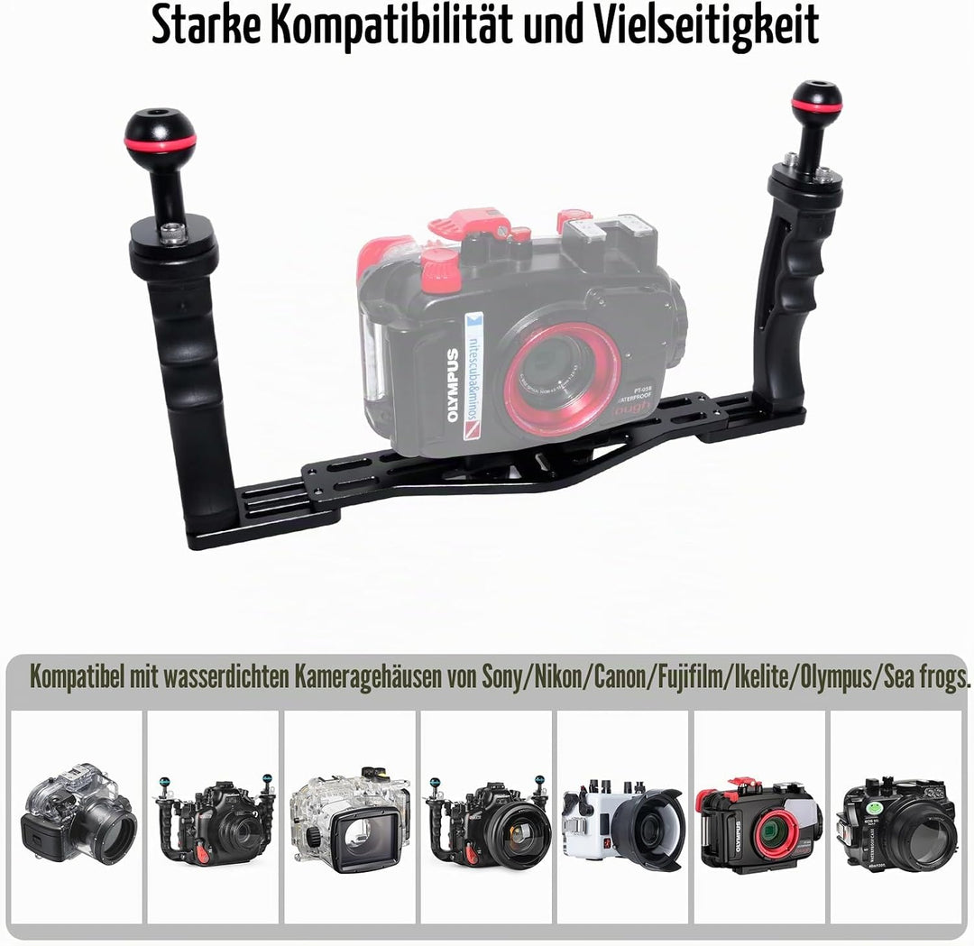 Nitescuba NS10 Unterwasserkameraablage ausziehbarer Griff Griffe Halterung für gopro,pt059,rx100 uw