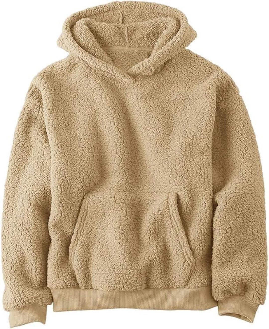 Haloumoning Kapuzenpullover Kinder Teddy Fleece Hoodie Unisex Warm Sherpa Sweatershirt Mädchen Junge