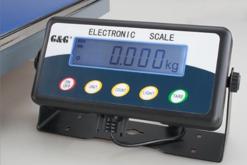 G&G 30kg/1g TC30KL Paketwaage Plattformwaage Digitalwaage Industriewaage Schwarz Edelstahl Plattform