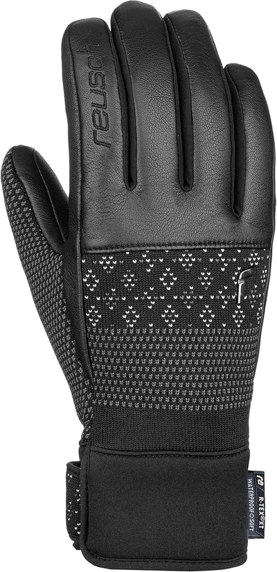 Reusch Damen Re:Knit Elisabeth R-tex extra Warmer, wasserdichter und atmungsaktiver Skihandschuh, 6.