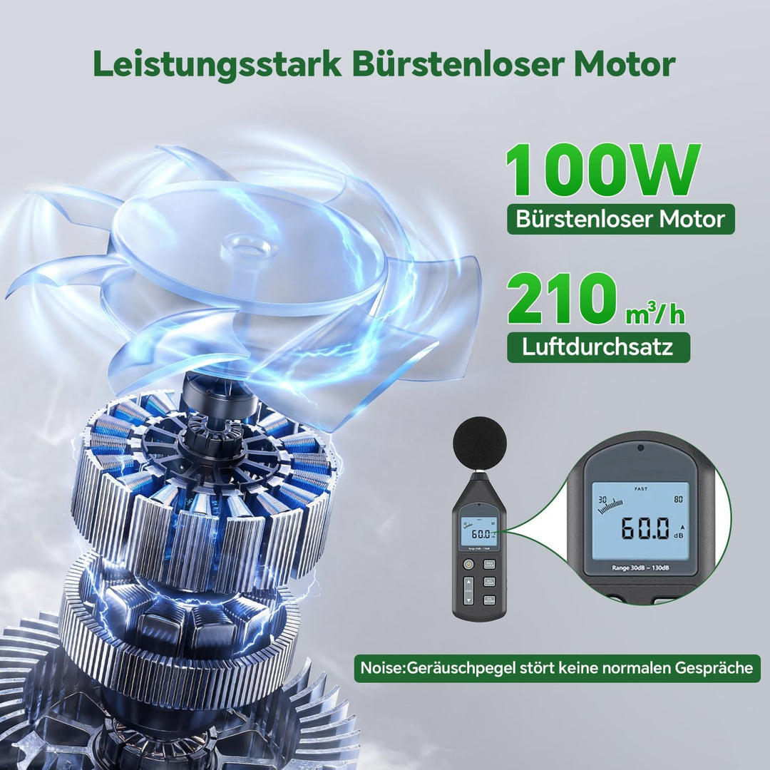 KINGSOM K9 Lötabsaugung 180–210 m³/h Starker Saugkraft Lötrauchabsauger, H13 HEPA Filter Effektiver