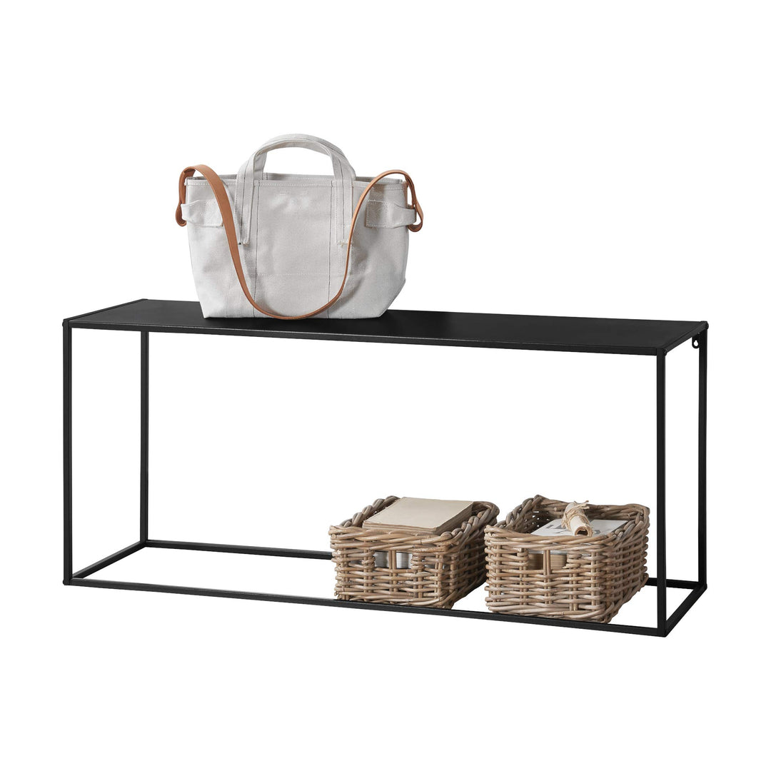[en.casa] Couchtisch Alboraya Beistelltisch 50x115x32 cm Wohnzimmertisch Industrie-Design Metall Sch
