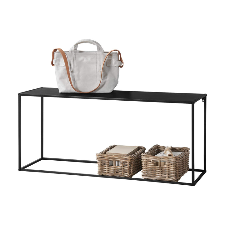 [en.casa] Couchtisch Alboraya Beistelltisch 50x115x32 cm Wohnzimmertisch Industrie-Design Metall Sch