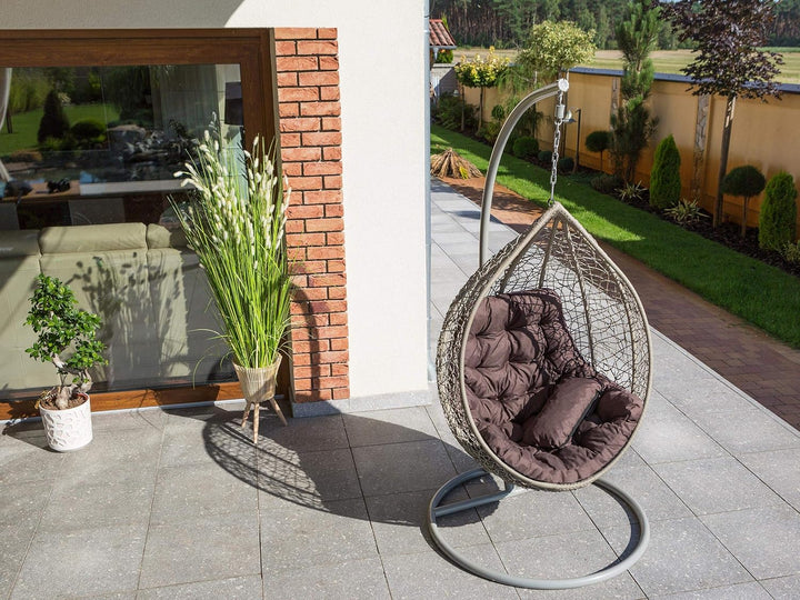 PillowPrim Hängesessel Kissen, Auflage für Polyrattan/Rattan Hängeschaukel, Polster, Hängekorb, Scha