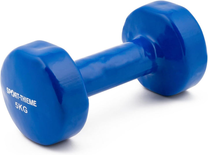 Sport-Thieme Vinyl Kurzhantel | Gummierte Hexagonal Fausthantel aus Gusseisen | In acht Varianten: 3