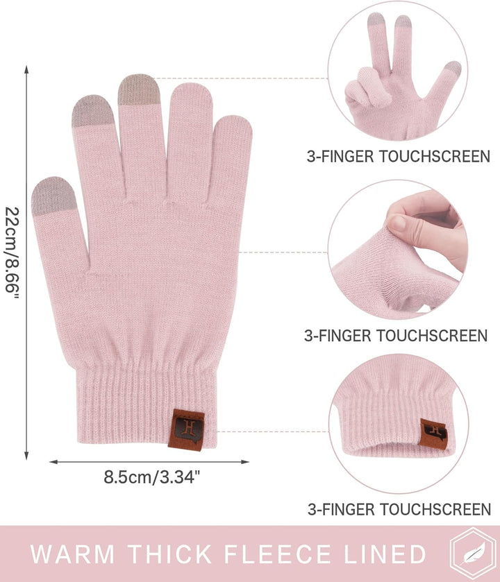 Bequemer Laden Damen Winter Warm Touchscreen Handschuhe Thermo Winterhandschuhe Kaschmir Strickhands