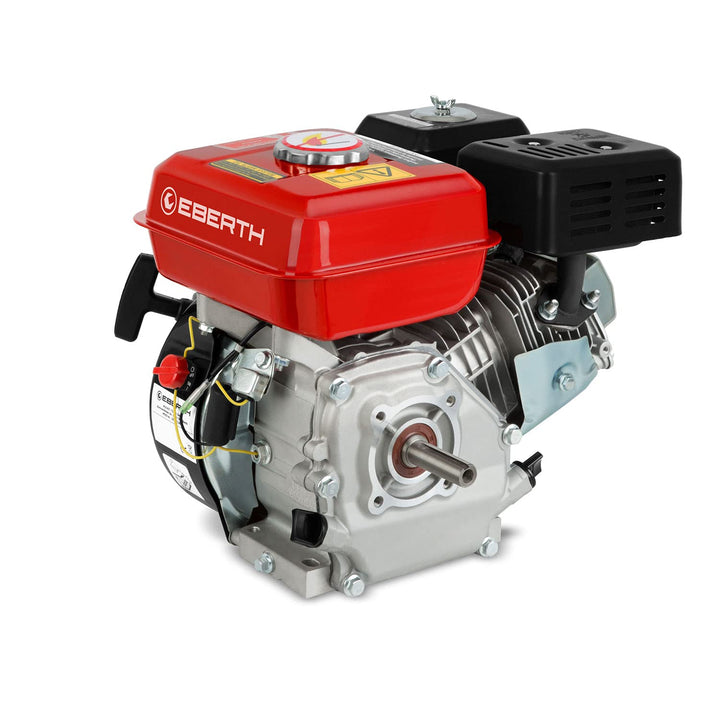 EBERTH 6,5 PS 4,8 kW Benzinmotor Standmotor Kartmotor Antriebsmotor mit 20 mm Ø Welle, Ölmangelsiche