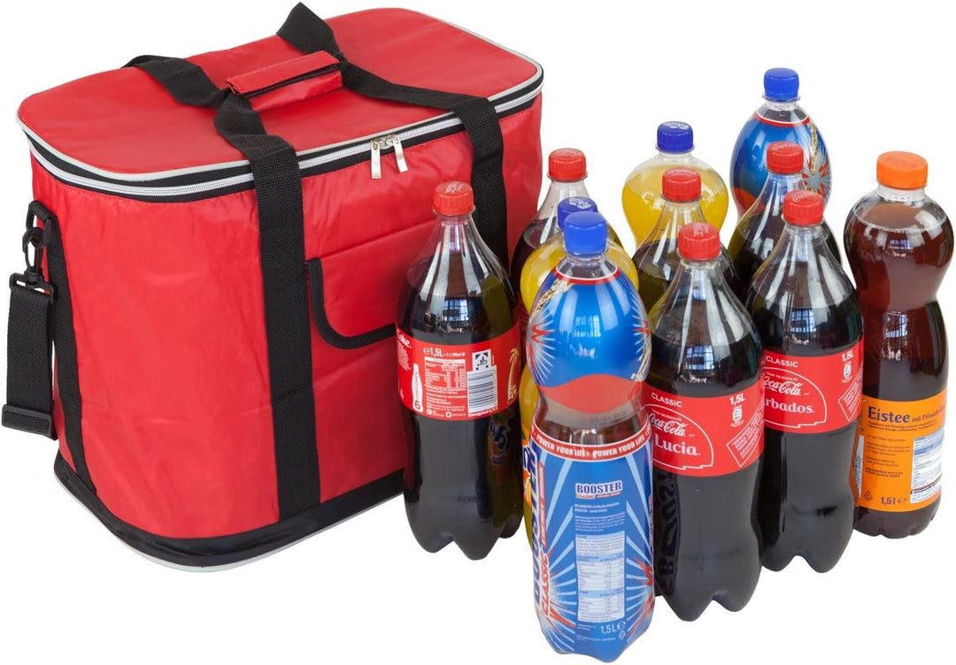 30L + 8L Set Kühltaschen Ibiza, Grosse + Kleine Faltbare Tasche Thermo isoliert für Lunch, Picknik,
