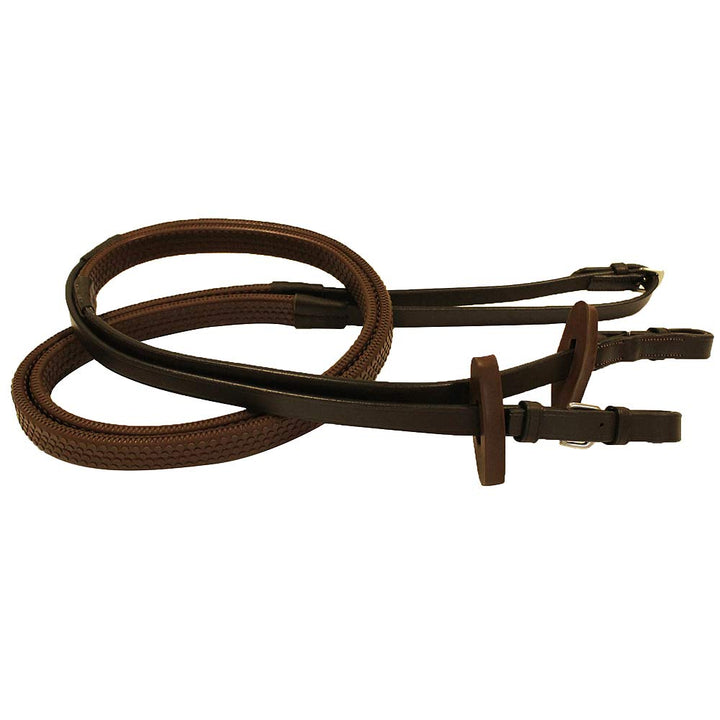 Horseware Unisex-Erwachsene Micklem Comp Zügel, Pferd, Havana