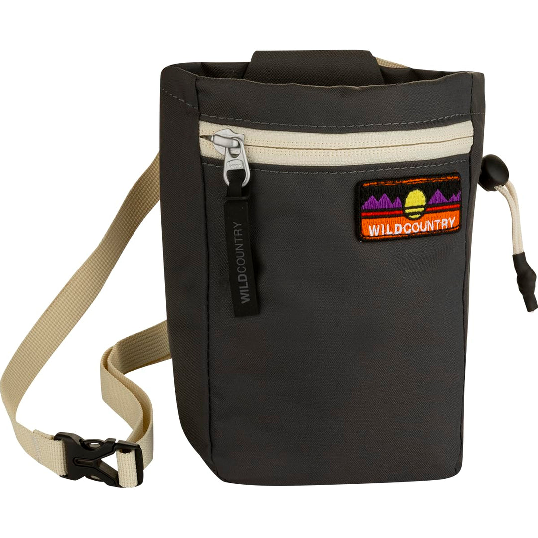 Wild Country Flow Chalkbag Magnesiumbeutel onyx, onyx