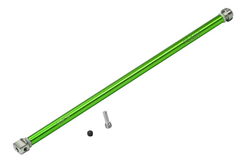 GPM for Traxxas Slash 4x4 Low-CG Version Aluminum Main Shaft with Hard Steel Ends - 1Pc Set Green