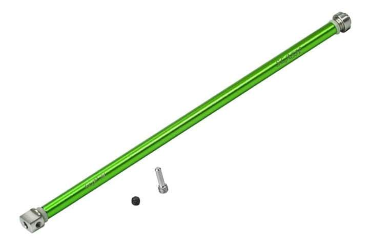 GPM for Traxxas Slash 4x4 Low-CG Version Aluminum Main Shaft with Hard Steel Ends - 1Pc Set Green