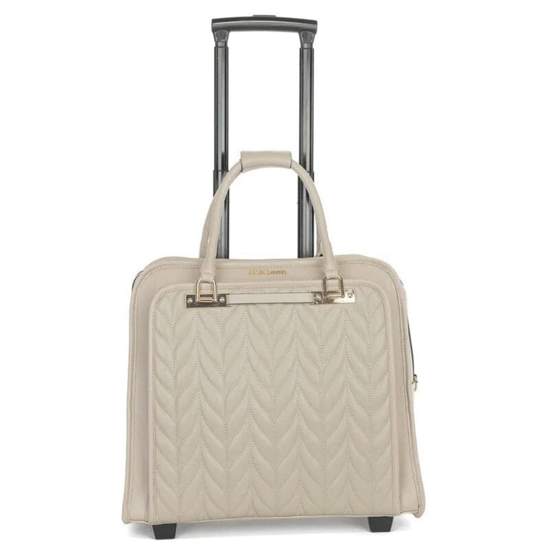 Bowatex Kompakte Rollen Damen Aktentasche Trolley Gross Beige Hell Laptoptrolley