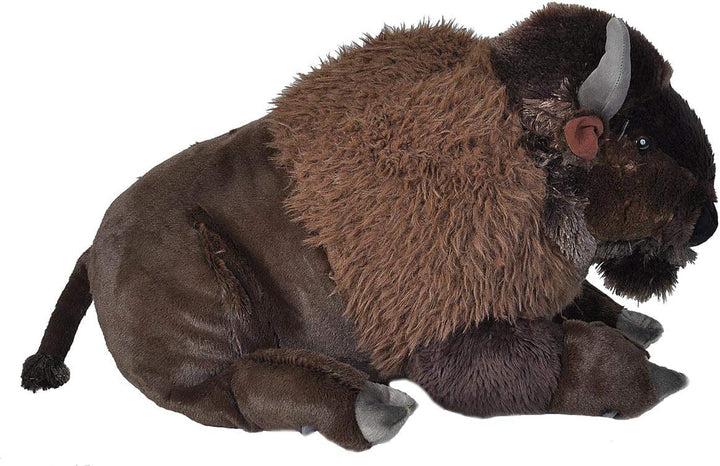 Wild Republic 19307 Jumbo Plüsch Bison Wisent, grosses Kuscheltier, Plüschtier, Cuddlekins, 76 cm, B