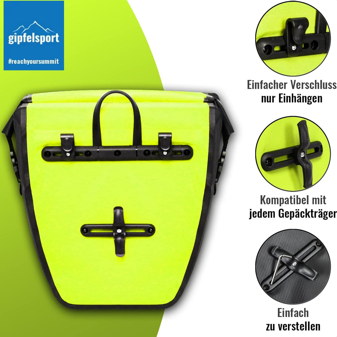 gipfelsport Fahrradtasche für Gepäckträger - Gepäckträgertasche I Fahrradtaschen, Satteltaschen mit
